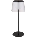Globo - LED Aptumšojama skārienvadāma āra galda lampa LED/1,8W/5V IP44 1800 mAh melna/caurspīdīga