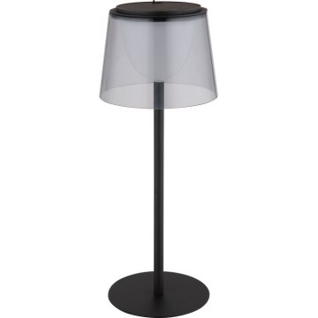 Globo - LED Aptumšojama skārienvadāma āra galda lampa LED/1,8W/5V IP44 1800 mAh melna/dūmakains