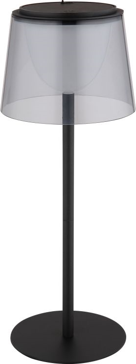 Globo - LED Aptumšojama skārienvadāma āra galda lampa LED/1,8W/5V IP44 1800 mAh melna/dūmakains