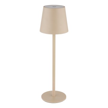 Globo - LED Aptumšojama skārienvadāma āra lampa LED/3W/3,7V IP44 1800 mAh USB bēša