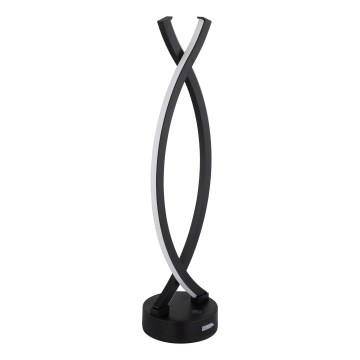 Globo - LED Aptumšojama skārienvadāma galda lampa LED/1W/3,7V 3000K 1800 mAh USB melna