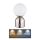 Globo - LED Aptumšojama skārienvadāma galda lampa LED/2,5W/3,7V 2700K/4000K/6500K 1800 mAh USB matēts hroms