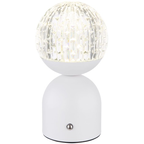Globo - LED Aptumšojama skārienvadāma galda lampa LED/2W/5V 2700/4000/65000K 1800 mAh balta