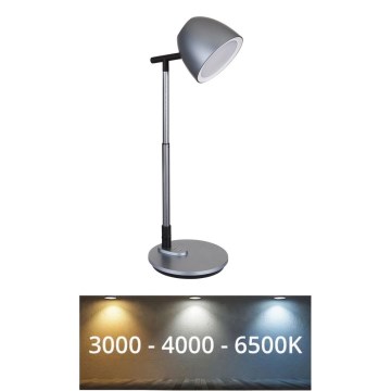 Globo - LED Aptumšojama skārienvadāma galda lampa LED/7,5W/230V 3000K/4000K/6500K pelēka