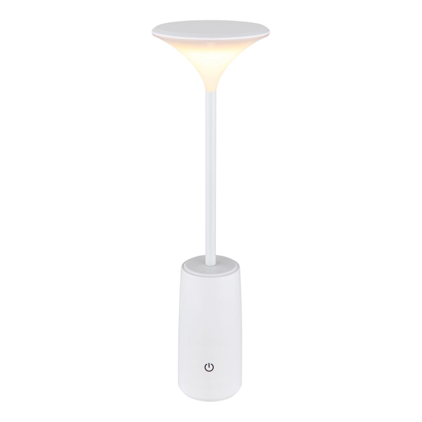 Globo - LED Aptumšojama uzlādējama skārienvadāma galda lampa LED/1,2W/3,7V 3000K 1500mAh balta