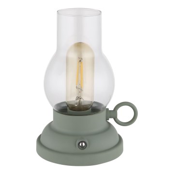 Globo - LED Aptumšojama uzlādējama skārienvadāma galda lampa LED/1W/3,7V 1200 mAh zaļa