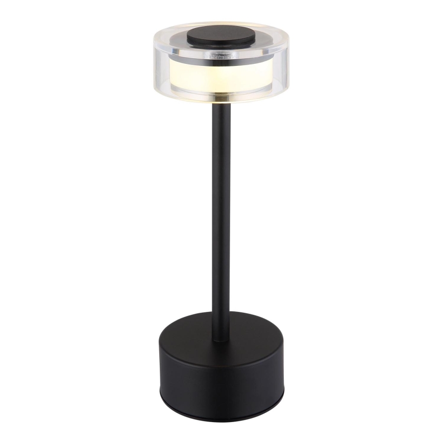Globo - LED Aptumšojama uzlādējama skārienvadāma galda lampa LED/2,5W/3,7V 2700/4000/6500K 1800mAh melna