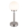 Globo - LED Aptumšojama uzlādējama skārienvadāma galda lampa LED/2,5W/5V 1800mAh 2700/4000/6500K matēts hroms