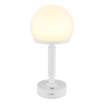 Globo - LED Aptumšojama uzlādējama skārienvadāma galda lampa LED/2,5W/5V 1800mAh 2800K balta