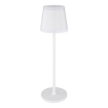 Globo - LED Aptumšojama uzlādējama skārienvadāma galda lampa LED/4,6W/230V 1800 mAh USB IP54 balta