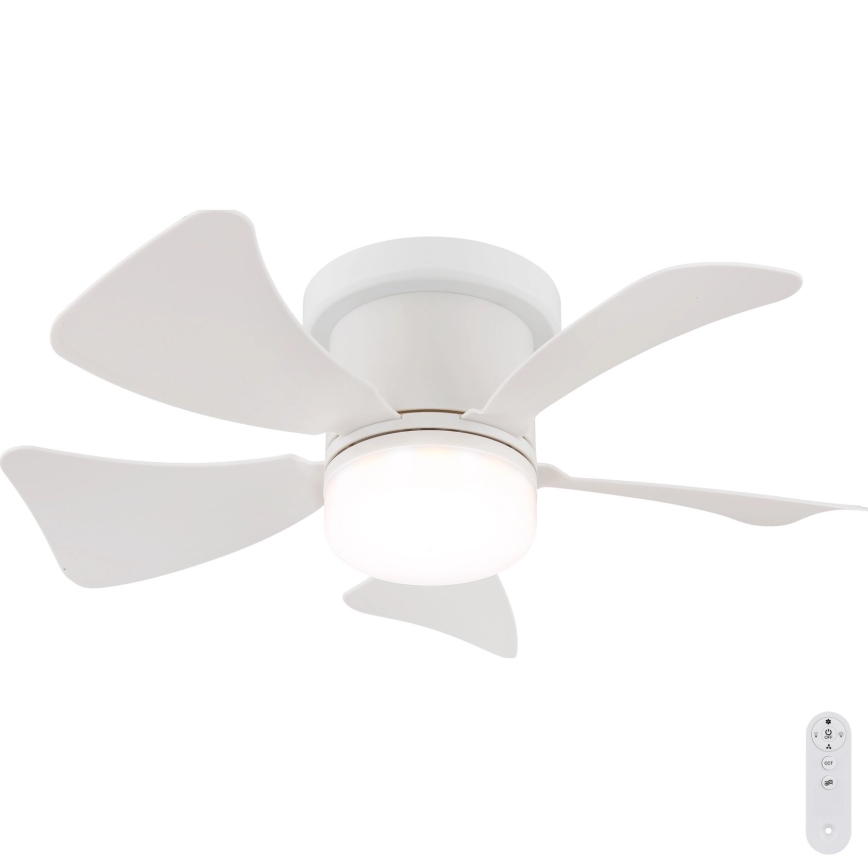 Globo - LED Aptumšojams griestu ventilators LED/10W/230V 3000-6500K balta + tālvadības pults