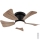 Globo - LED Aptumšojams griestu ventilators LED/10W/230V 3000-6500K brūna + tālvadības pults