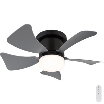 Globo - LED Aptumšojams griestu ventilators LED/10W/230V 3000-6500K pelēka + tālvadības pults