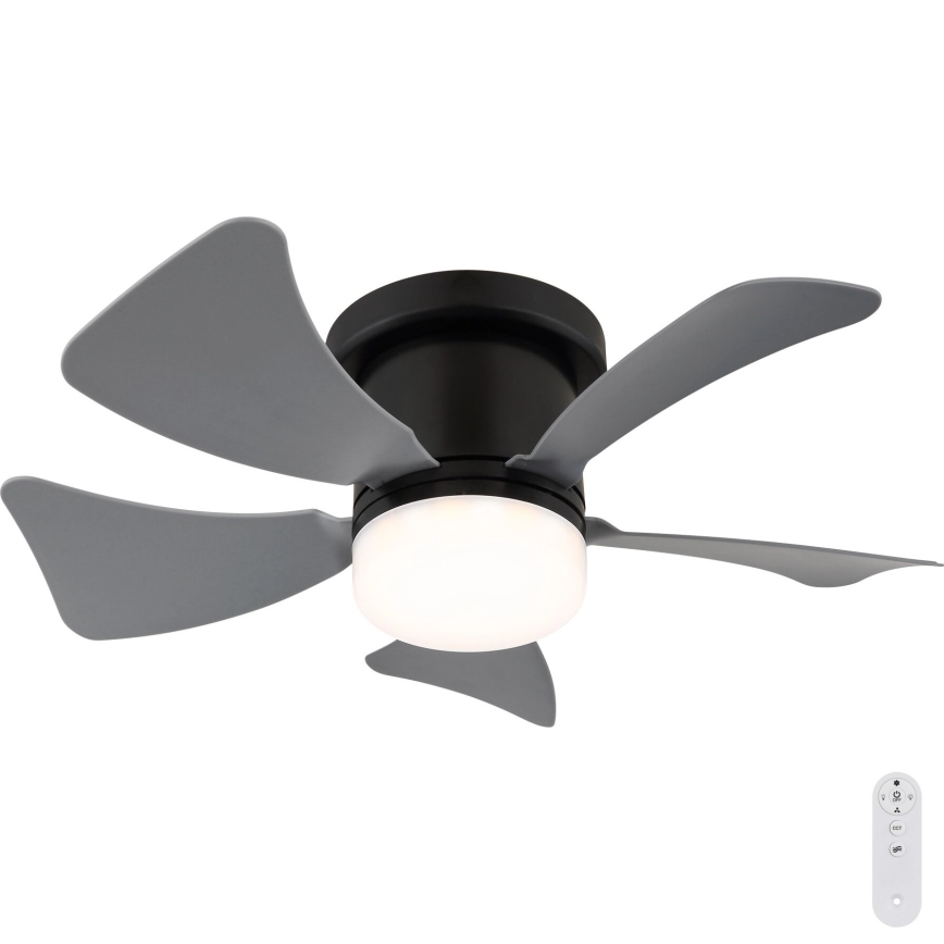 Globo - LED Aptumšojams griestu ventilators LED/10W/230V 3000-6500K pelēka + tālvadības pults