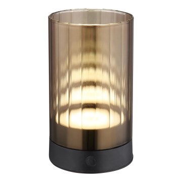 Globo - LED Āra aptumšojama uzlādējams skārienvadāma galda lampa LED/2W/3,7V 2700/4000/6500K 1200mAh IP44 brūna