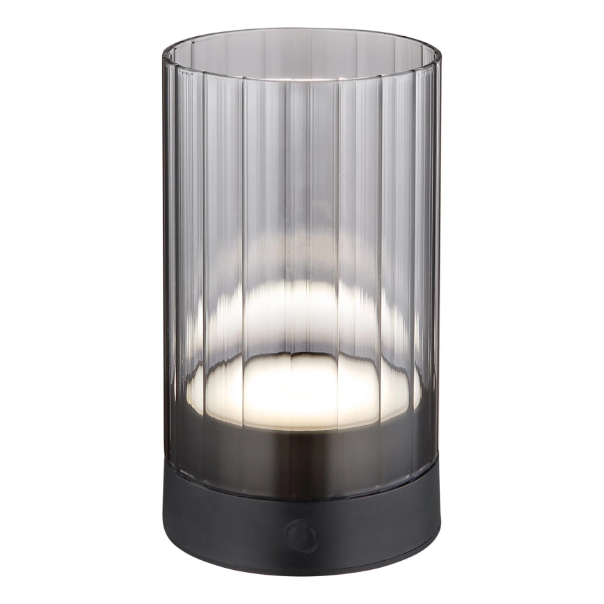 Globo - LED Āra aptumšojama uzlādējams skārienvadāma galda lampa LED/2W/3,7V 2700/4000/6500K 1200mAh IP44 pelēka