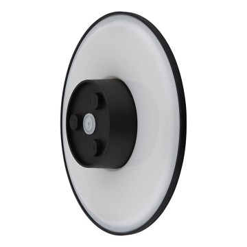 Globo - LED Āra sienas lampa LED/15W/230V 3000/4000/6000K d. 25,2 cm IP44 melna