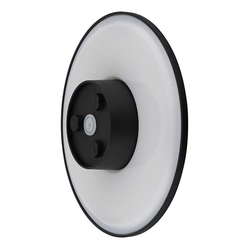 Globo - LED Āra sienas lampa LED/15W/230V 3000/4000/6000K d. 25,2 cm IP44 melna