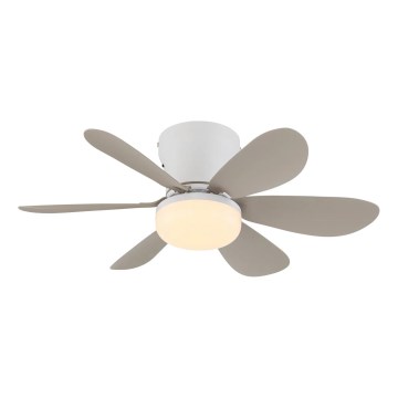 Globo - LED dimējams griestu ventilators LED/5W/230V 2700-6500K bēšs + tālvadība