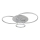 Globo - LED dimmējams griestu gaismeklis LED/54W/230V 2700-6500K 90x70 cm sudraba + tālvadības pults
