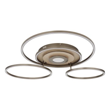 Globo - LED dimmējams griestu gaismeklis LED/60W/230V 2700-6500K 80,8x99,2 cm brūns + tālvadības pults