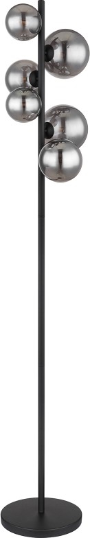 Globo - LED Grīdas stāvlampa 6xG9/3,5W/230V dūmakains/melna