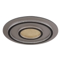 Globo - LED griestu gaismeklis ar regulējamu spilgtumu LED/60W/230V 3000-6500K Ø 55 cm melns + tālvadības pults