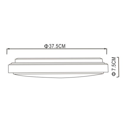Globo - LED Griestu lampa LED/24W/230V 3000/4000/6000K d. 37,5 cm