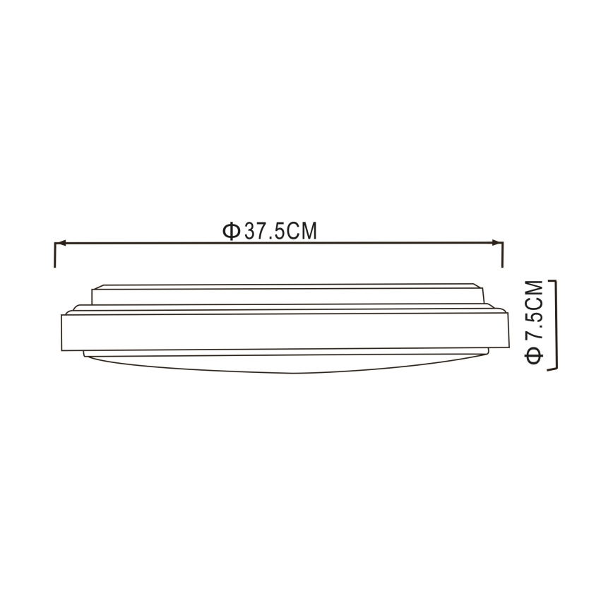 Globo - LED Griestu lampa LED/24W/230V 3000/4000/6000K d. 37,5 cm