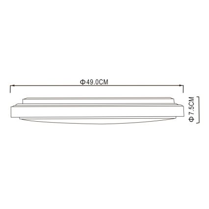 Globo - LED Griestu lampa LED/32W/230V 3000/4000/6000K d. 49 cm