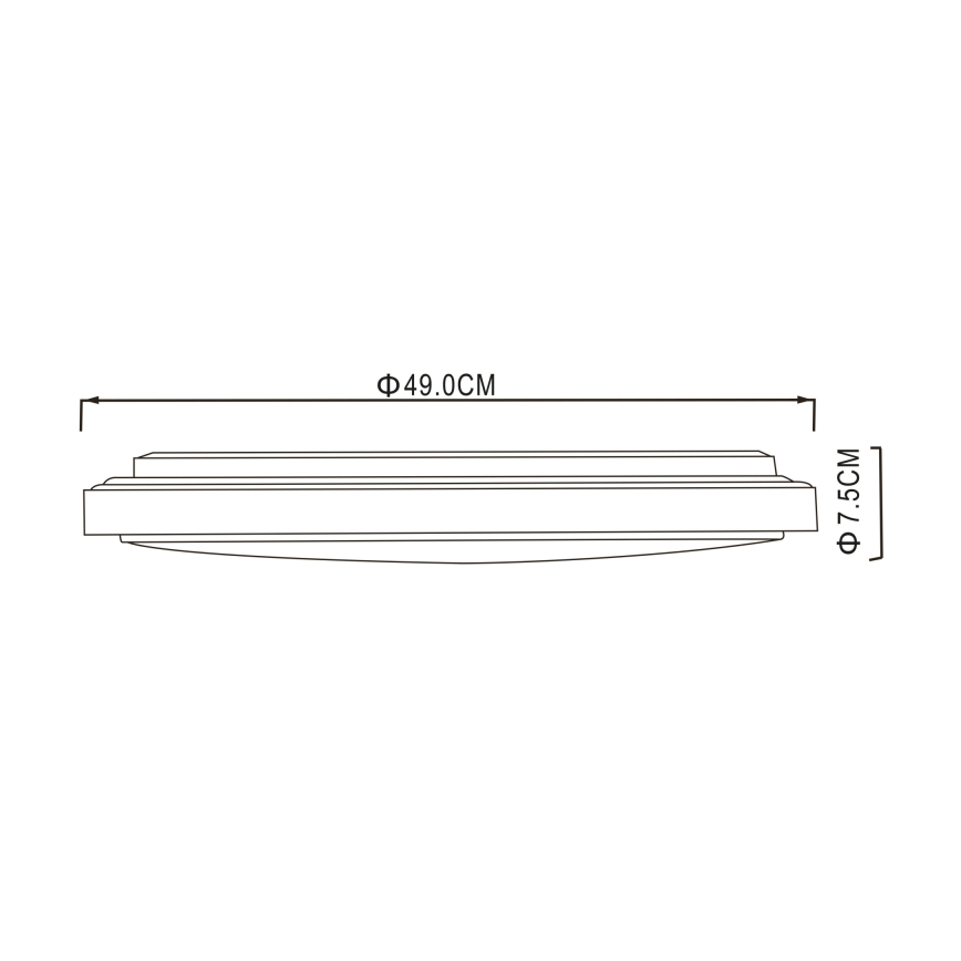 Globo - LED Griestu lampa LED/32W/230V 3000/4000/6000K d. 49 cm