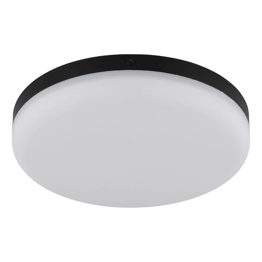 Globo - LED Griestu lampa LED/12W/230V 4000K d. 22 cm melna