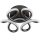 Globo - LED Griestu lampa LED/24W/230V 2700/4000/6000K d. 26 cm melna