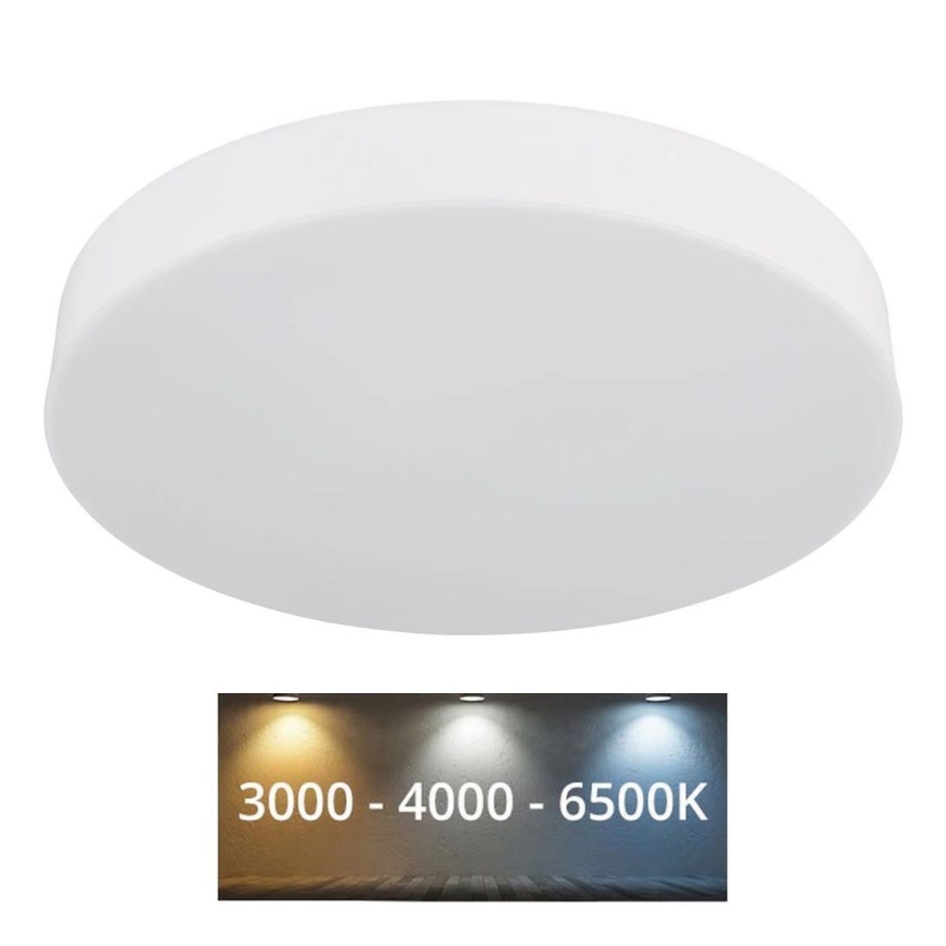 Globo - LED Griestu lampa LED/24W/230V 3000K/4000K/6500K d. 30 cm balta