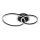Globo - LED griestu lampa LED/30W/230V 2700/4500/6500K diametrs 33x50 cm melna