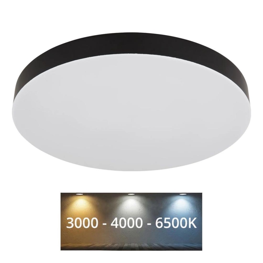 Globo - LED Griestu lampa LED/36W/230V 3000K/4000K/6500K d. 40 cm melna