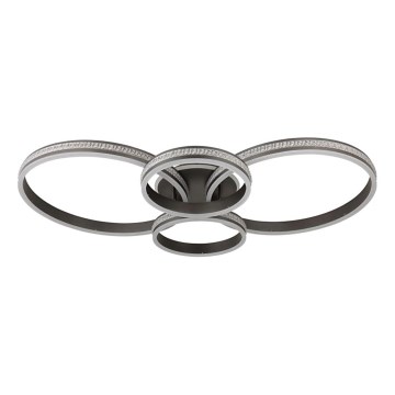 Globo - LED griestu lampa LED/39W/230V 2700/4500/6500K 106x60 cm antracīts