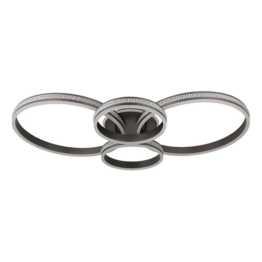 Globo - LED griestu lampa LED/39W/230V 2700/4500/6500K 106x60 cm antracīts