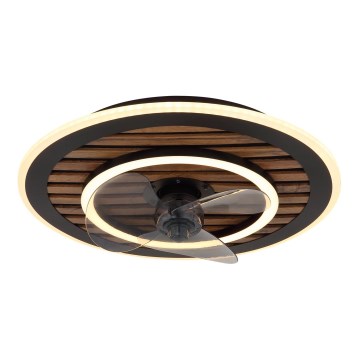 Globo - LED griestu ventilators ar regulējamu apgaismojumu LED/36W/230V 2700-6000K melns + tālvadība