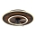 Globo - LED griestu ventilators ar regulējamu apgaismojumu LED/36W/230V 2700-6000K melns + tālvadība