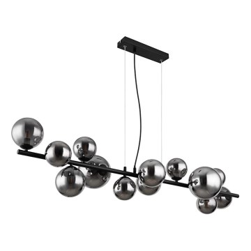 Globo - LED Lustra ar auklu 13xG9/3,5W/230V dūmakains/melna
