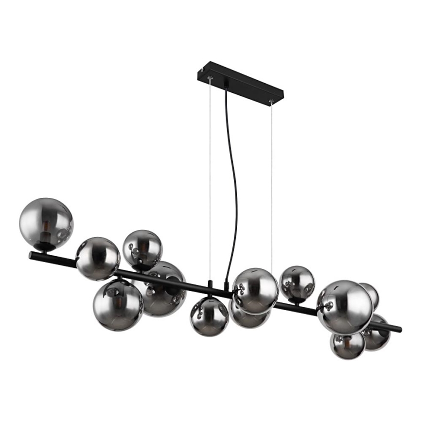 Globo - LED Lustra ar auklu 13xG9/3,5W/230V dūmakains/melna
