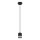Globo - LED Lustra ar auklu 1xGX53/7W/230V 3000K melna