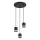 Globo - LED Lustra ar auklu 3xGX53/7W/230V 3000K melna