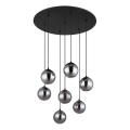 Globo - LED Lustra ar auklu 7xG9/3,5W/230V dūmakains/melna