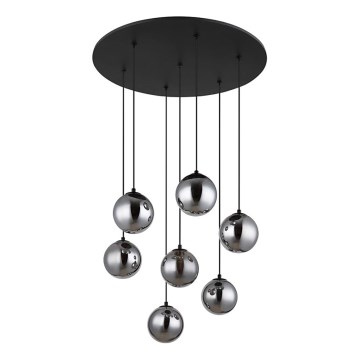 Globo - LED Lustra ar auklu 7xG9/3,5W/230V dūmakains/melna