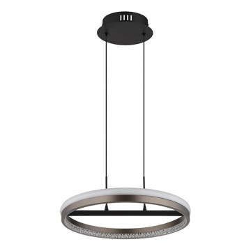 Globo - LED Lustra ar auklu LED/40W/230V 3000/4000/6000K d. 39,7 cm brūna