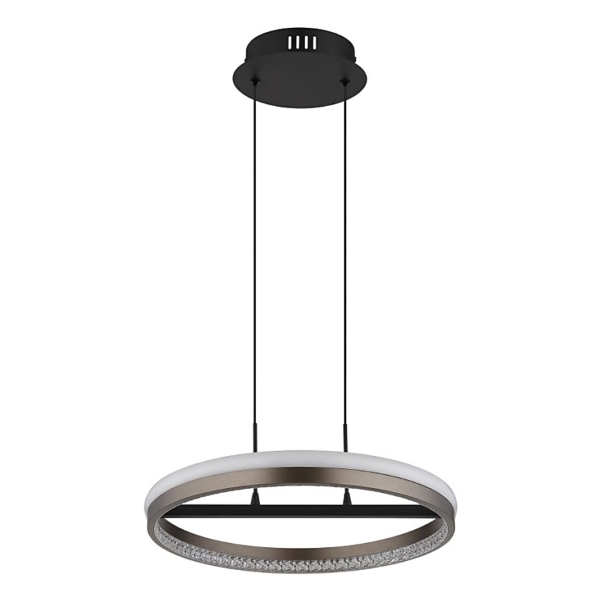Globo - LED Lustra ar auklu LED/40W/230V 3000/4000/6000K d. 39,7 cm brūna