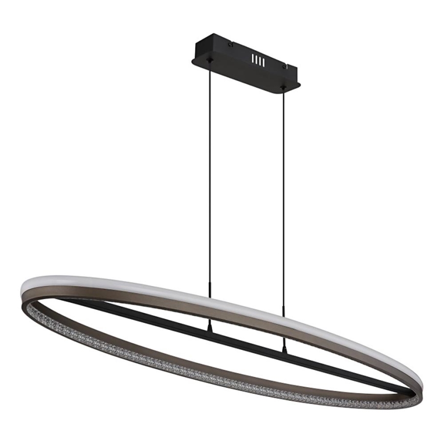 Globo - LED Lustra ar auklu LED/60W/230V 3000/4000/6000K brūna