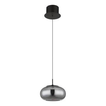 Globo - LED Lustra ar auklu LED/6W/230V melna